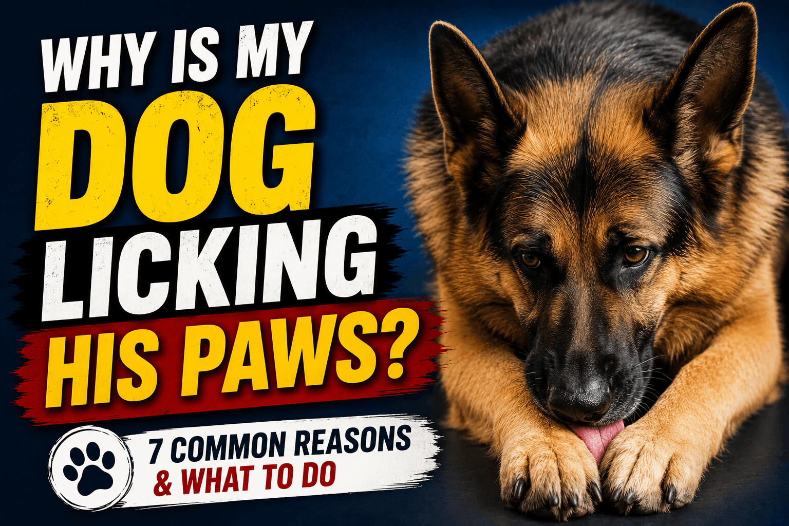 Why Is My Dog Licking His Paws?