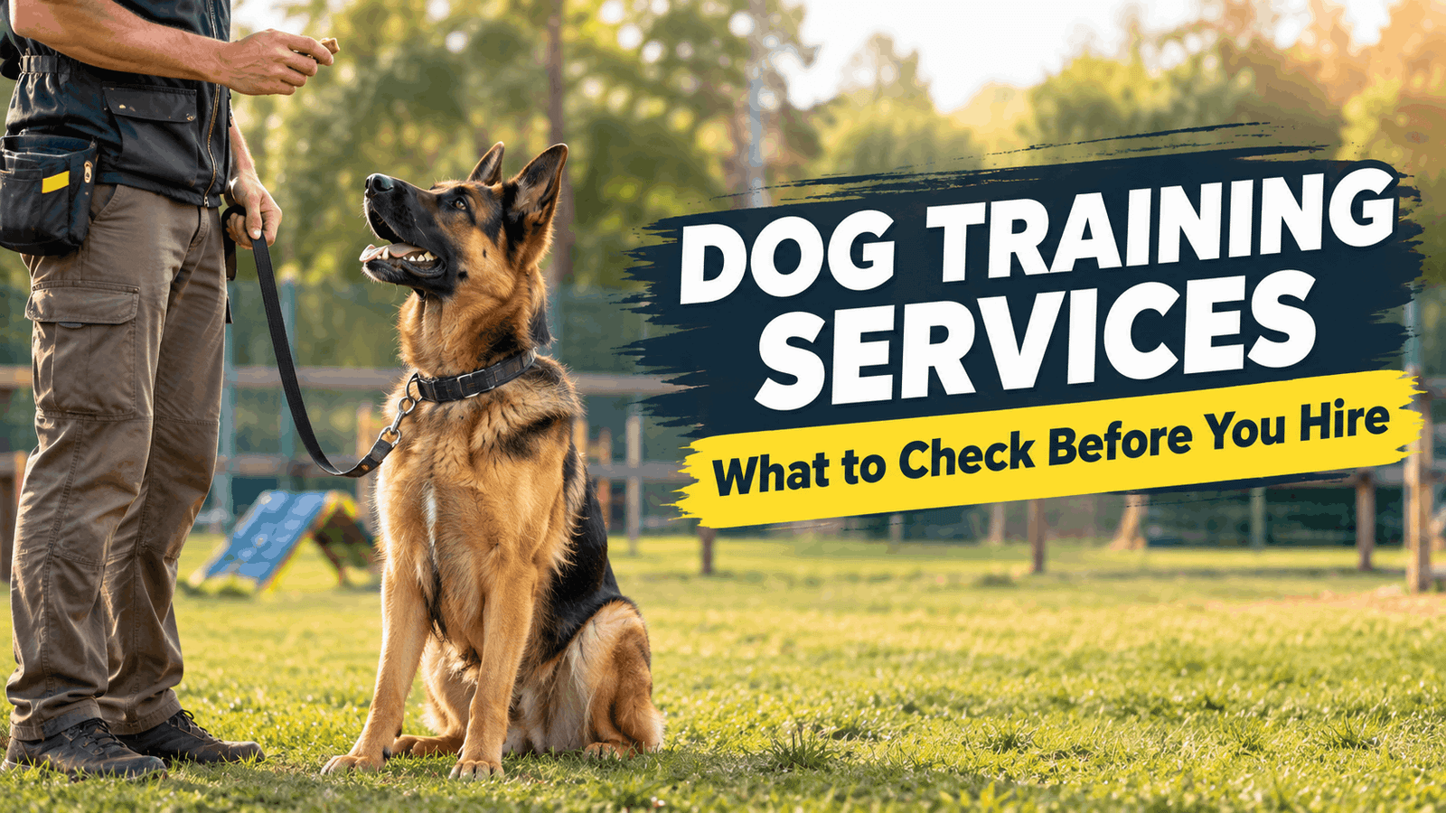 Dog Training Services: What to Check Before You Hire a Trainer