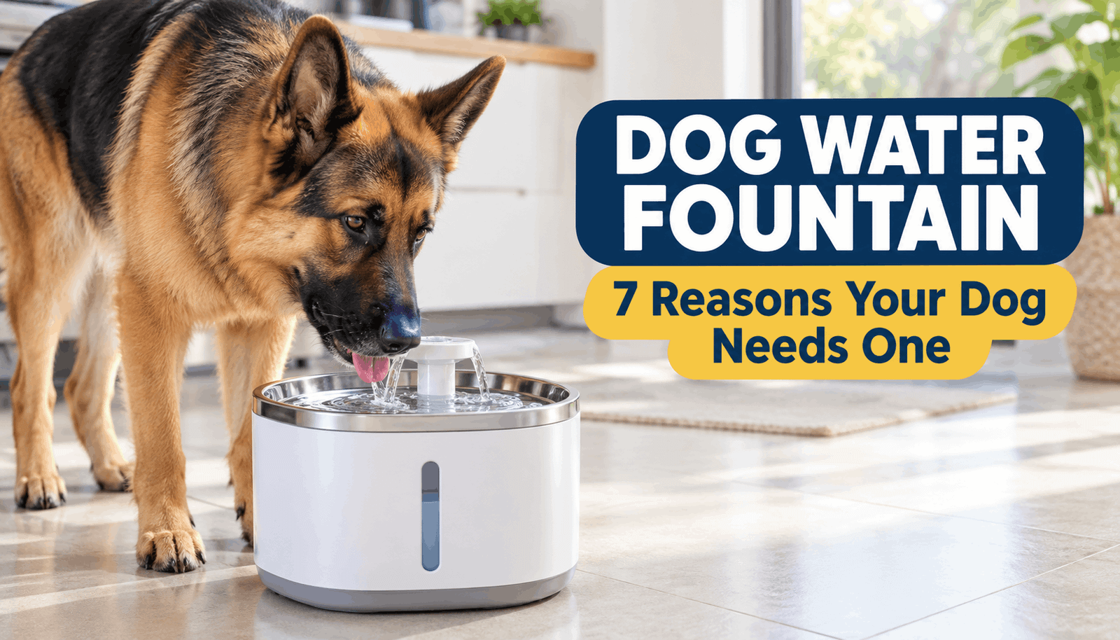 Dog Water Fountain: 7 Reasons Your Dog May Need One